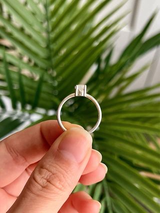 Anillo Plata 925 Mineral Piedra Luna