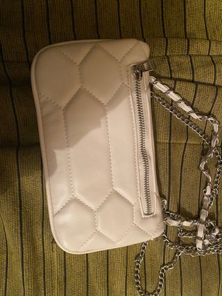 Bolso Zadig & Voltaire blanco y plateado