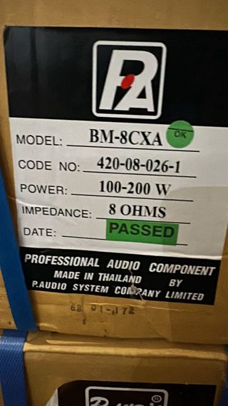 P.Audio BM-8CXA y BM-10A 25mm altavoz profesional