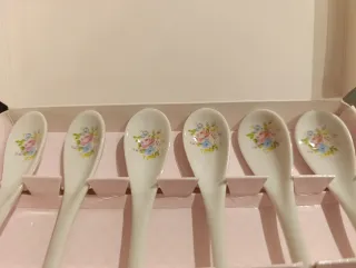 Set 6 cucchiaini vintage floreali