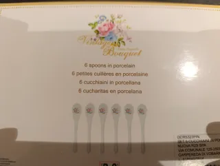 Set 6 cucchiaini vintage floreali