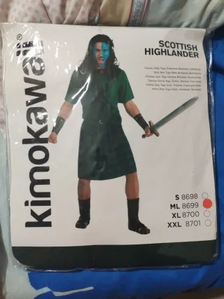 Disfraz Scottish Highlander Kimokawa Talla ML