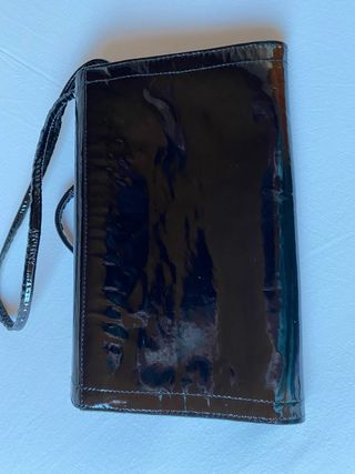 Bolso Cartera Charol Negro BM