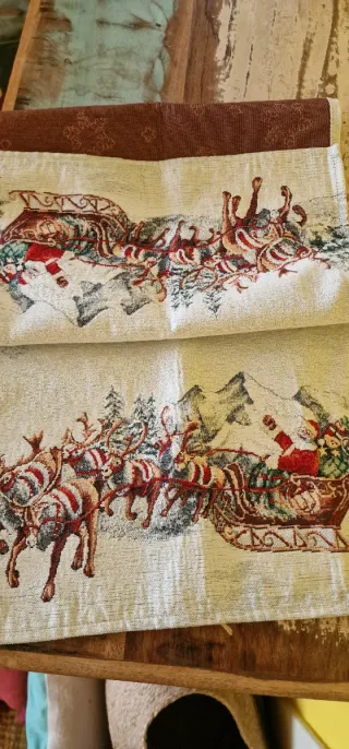 Runner Gobelin Natale Slitta Babbo Natale