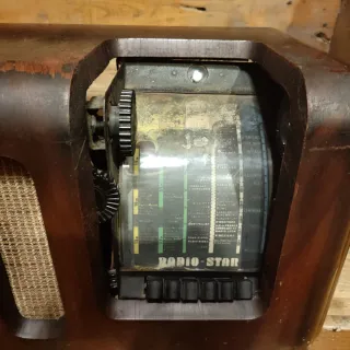 Radio Antigua Radio-Star Válvulas Madera