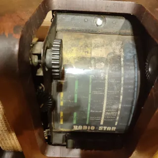 Radio Antigua Radio-Star Válvulas Madera