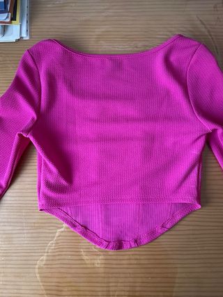 Blusa SHEIN rosa manga larga talla S