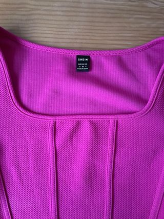 Blusa SHEIN rosa manga larga talla S