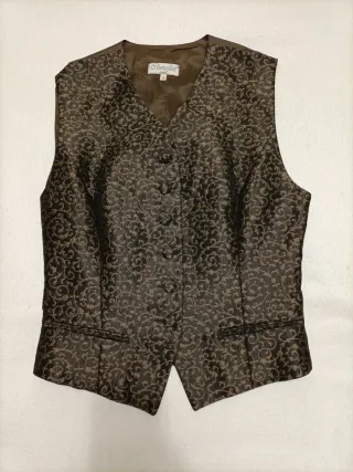 Chaleco Cortefiel Talla 40 Mujer Marrón