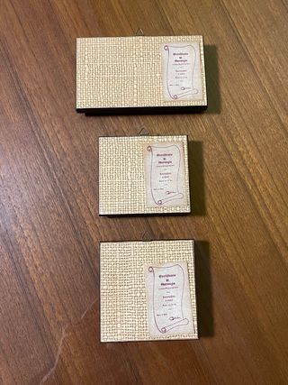 Quadretti foglia d'oro