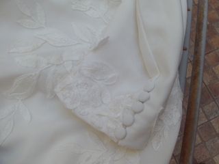 vestido novia de pronovia beig , wedeeco , mide 40