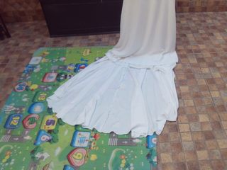 vestido novia de pronovia beig , wedeeco , mide 40