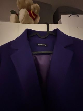 Cappotto viola donna caldo