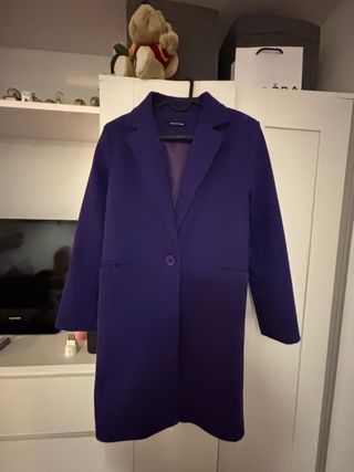 Cappotto viola donna caldo