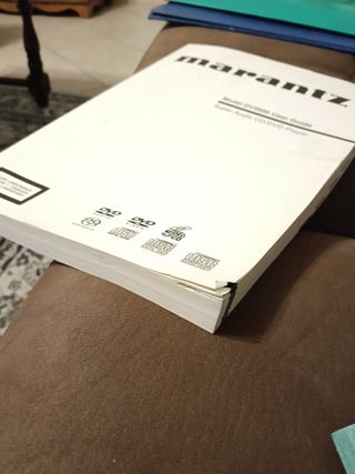 Libretto istruzioni lettore DVD SACD CD Marantz DV