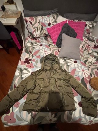 Giacchetto piumino donna verde oliva