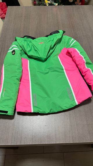 Ropa de esquí CMP verde y rosa talla 140, 8/10 año