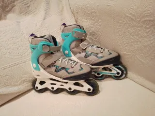 Pack Patines en línea Oxelo T 32-35, casco+protecc