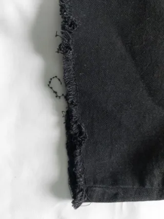 Peto falda vaquera negra talla 44