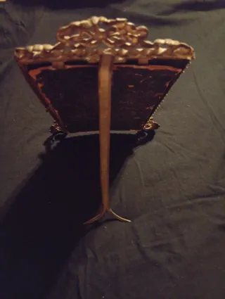 Antico portafoto in ottone