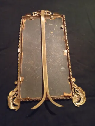 Antico portafoto in ottone