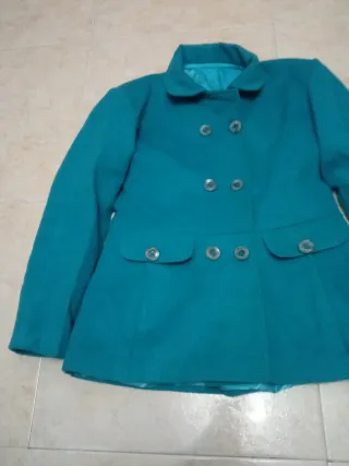 Chaqueta niña azul talla 10 a 12 años. Solo 1 vez.
