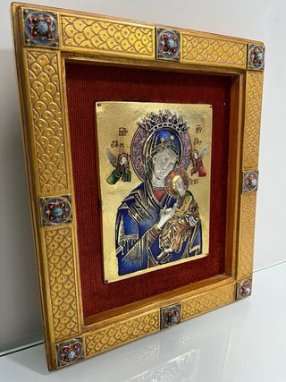 Cuadro esmaltado Virgen del Perpetuo Socorro