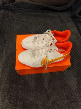 Scarpe da calcio Nike Tiempo Arancione/Bianco