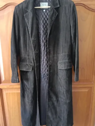 Abrigo tres cuartos piel F & Co mujer