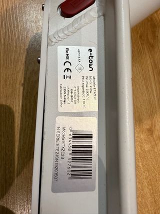 Patinete eléctrico e-town blanco con batería nueva