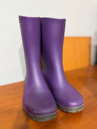 Botas de agua Solognac moradas T. 29/30