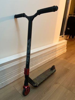 Patinete Scooter oxelo Negro y Rojo