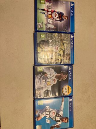 Lote 4 Videojuegos FIFA PS4
