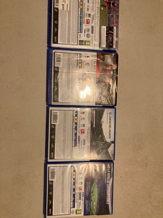 Lote 4 Videojuegos FIFA PS4
