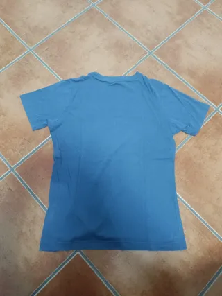 Camiseta Nike Algodón Azul Talla XS.