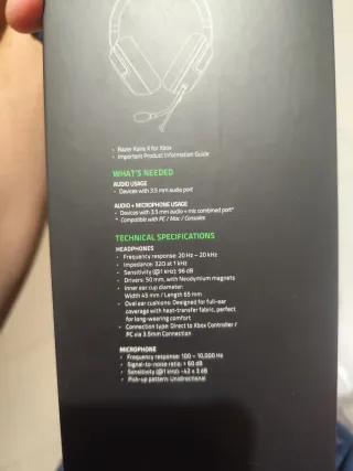 Cascos Razer Kaira X