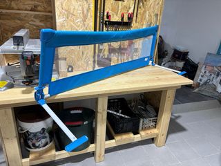 Barrera de cama infantil azul