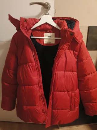 Abrigo invierno niño plumas talla 15-16