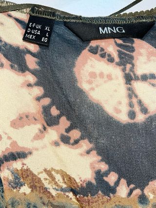 Blusa Mango semitransparente Talla XL