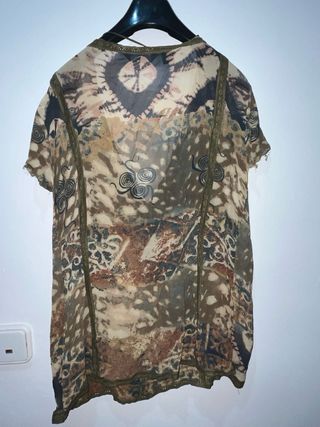 Blusa Mango semitransparente Talla XL