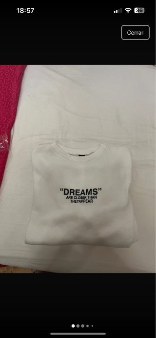 Sudadera Shein Dreams Blanca