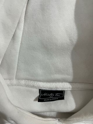 Sudadera Mister Tee Blanca con Logo
