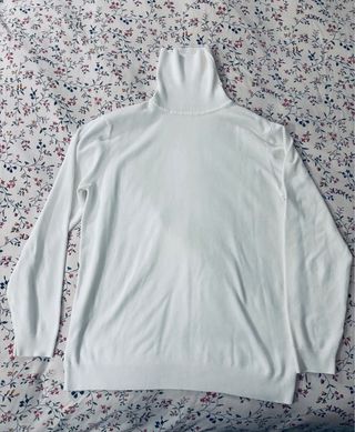 Maglione dolcevita bianco L