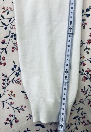 Maglione dolcevita bianco L