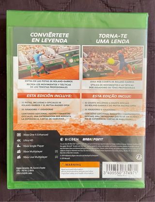 Juego Xbox One Tennis World Tour Roland-Garros