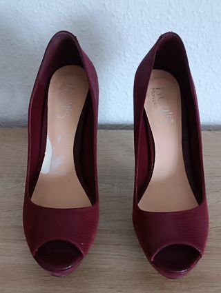 Zapatos tacón Marypaz granates T.36