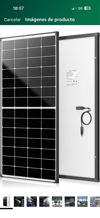 Panel solar monocristalino 300W 12V