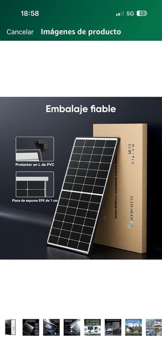 Panel solar monocristalino 300W 12V