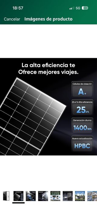 Panel solar monocristalino 300W 12V