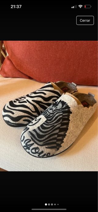 Zapatillas Casa Cebra Talla 36